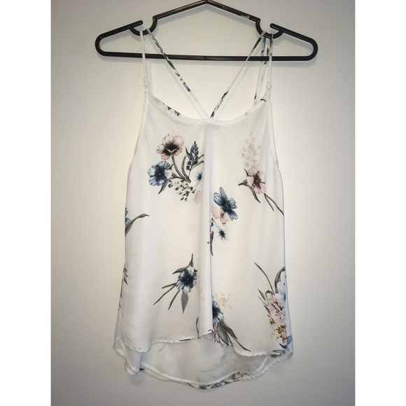 Flower Patterned Polyester Tank - Picture 2 of 5